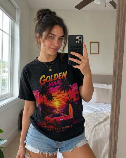 Customer wearing Virtua Vibe tee