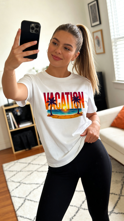 Customer wearing Virtua Vibe tee