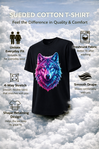 Neon Wolf Graphic Unisex Tee